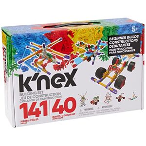 Basic Fun K'Nex 15210 Beginner 40 Model Building Set, Educational Toys for Boys and Girls, 141 Piece Beginners Learning Kit, Engineering for Kids, Colourful Building Construction Toys for Children Aged 5 + - Publicité