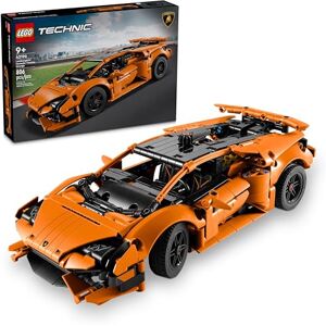 Lego Technic Lamborghini Huracán Tecnica Orange – Jouet de construction avancé – Voiture Lamborghini pour décoration de chambre d'enfant – Modèle de voiture pour garçons et filles à partir de 9 ans – - Publicité