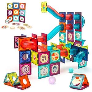 VATOS Blocs de Construction magnétiques pour Les Enfants 125PCS Extragrande STEM Jouets de Construction magnétiques Carreaux magnétiques de garçons et Filles Un Cadeau créatif âgés de 3 à 8 Ans - Publicité