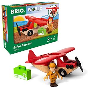 Brio World 33963 Avion Safari Accessoire pour circuit de train en bois Figurine incluse Jouet pour garçons et filles à partir de 3 ans - Publicité