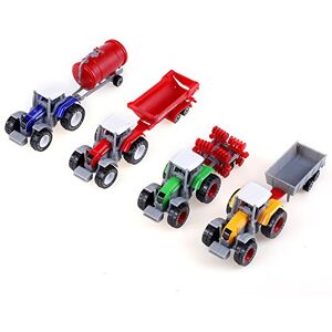 Zerodis 6 Pcs/Ensemble De Jouets Voiture en Alliage et Plastique, 1: 64 Échelle Camion de Pompier Jouet Mini Modèle De Véhicule pour Enfants Garçons Filles Cadeau (Petites Voitures) - Publicité