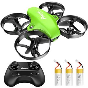 Potensic Mini Drone A20 pour Enfant Hélicoptère avec 3 Batteries, Télécommandé 3 Vitesses Réglables, Maintien de l'altitude, Un Bouton de Décollage/Atterrissage Jouet Cadeau pour Débutants Vert - Publicité