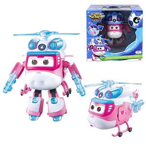 Super Wings Dizzy Deluxe Transforming, 2 Modes Robot Deformation Airplane Action Figures Anime Toys for 3+ Year Old Boys Girls w/Lights & Sounds, 6". Publicité
