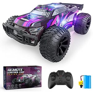 Allaugh Voiture Telecommandé Tout Terrain Jouet Enfant Rapide Voiture Télécommandée de Course Circuit Rechargeable RC Crawler Cars Radiocommandée Jeux Extérieur Intérieur Jeu Cadeau Garçons Filles 6-12 Ans - Publicité