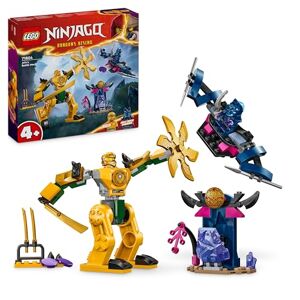 Lego Ninjago Le Robot de Combat d’Arin, Jouet de Ninja pour Enfants Dès 4 Ans avec Figurines Incluant Arin avec Mini-Katana et Robots, Cadeau pour Garçons et Filles 71804 - Publicité