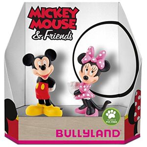 Bullyland 15083 Jeu de figurines, Disney Mickey et Minnie dans une boîte cadeau, 2 pièces, figurines peintes à la main, sans PVC, pour que les enfants puissent jouer de manière imaginative. Publicité