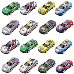 MytaYt 8 Pièces Mini Voitures de Course Voiture de Cascade de Saut lot Petites Voitures Jouets Metal Voiture Jouet Cascadeuse pour Fille Garcon 2 3 4 Ans et Plus Enfant Cadeau Jouet - Publicité