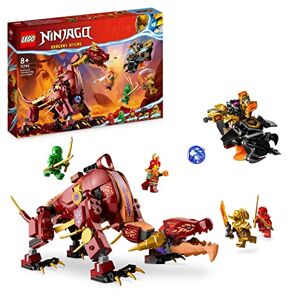 Lego 71793 Ninjago Le Dragon de Lave Transformable de Heatwave, Jouet de Construction Ninja avec Figurine de Créature Mythique, Plus Minifigurines Kai et Lloyd, Idée Cadeau - Publicité