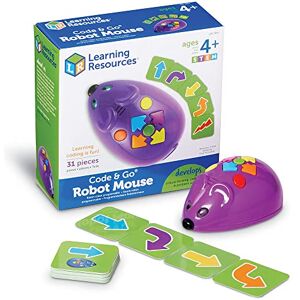 Learning Resources Code & Go Souris robot (31 pièces), jouet robot programmable, les enfants apprennent à programmer, Jouets STEM de codage, jouets de codage sans écran pour les enfants de 4+ - Publicité