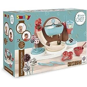 Smoby Chef Cake Pops Factory Fabrique à Cake Pop + Livre de Recettes Atelier de Cuisine Enfant Nombreux Accessoires Dès 5 Ans 312115 Corail - Publicité