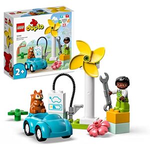 Lego 10985 Duplo Ma Ville L’Éolienne et la Voiture Électrique, Jouet Voiture pour Enfants Dès 2 Ans, Garçons et Filles, Jouet éducatif pour 2 Ans, Figurine Duplo - Publicité