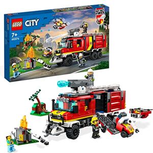 Lego 60374 City Le Camion d’Intervention des Pompiers, Jouet avec Drones Terrestres et Aériens, avec Figurines, et Véhicule d'urgence Moderne, Enfants 7 Ans - Publicité