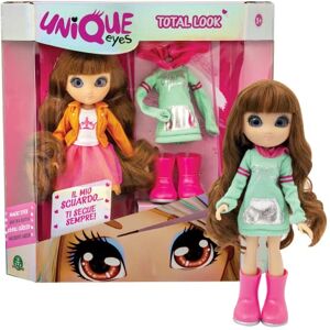 Giochi Preziosi UNIQUE EYES Poupée articulée Haute 25 cm avec Yeux Grands Yeux Magiques et Profonds, Suit Votre Regard, Sophia Fashion Doll Extra Outfit pour Fille à partir de 3 Ans, Jeux Preziosis, MYM01200 - Publicité