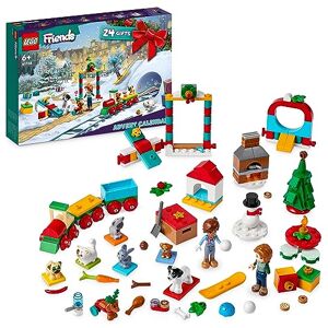 Lego 41758 Friends Le Calendrier de l’Avent 2023, avec 24 Cadeaux Surprises dont 8 Figurines d'Animaux, 2 Mini-Poupées et des Jouets Festifs, Cadeau de Noël pour Filles, Garçons, Enfants - Publicité