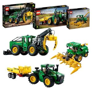 Lego Technic Pack John Deere Complet : Inclut Le Tracteur John Deere 9620R 4WD (42136), la Débardeuse John Deere 948L-II (42157) et la John Deere 9700 Forage Harvester (42168) Jouets Agricoles - Publicité