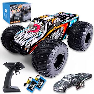 KINSAM Voiture télécommandée,20km/h Voiture Telecommandé Tout Terrain avec 2 Piles 60 Min D'autonomie,2.4GHz Voiture RC Fille Garçon,1:20 Monster Truck,Jeux Exterieur Enfant 6 À 14 Ans - Publicité