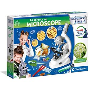 Clementoni Science au Microscope-Jeu Scientifique-Version française, 8 Ans et Plus, 52525, Multicolore - Publicité