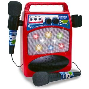 Bontempi - Karaoké Portable Bluetooth avec Deux Microphones MP3 et Effets Lumineux 58 x 63 x 37 cm, 486000, Multicolore - Publicité