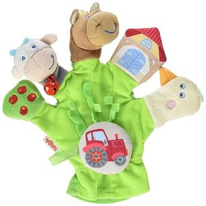 HABA 304933 Farm Soft Finger Puppets with Farm Motifs and Tractor for Weight Loss, Baby Toy from 18 Months, Vert - Publicité