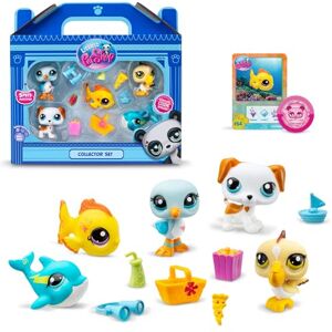 Bandai Littlest Pet Shop Collector Set Thème Plage 5 Animaux et Accessoires Licence Officielle Coffret Jouet Animaux Mignons Mini Figurines Animaux Jouet Enfant 3 Ans et + BF00517 - Publicité