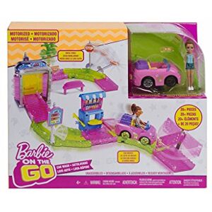 Barbie Coffret on The Go Station Lavage Petite Poupée, FHV91 - Publicité