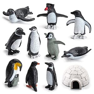 FLyifE Figurines Arctic Animal Penguin Toymany Lot De 7 Figurines d'animaux De Arctic, Animaux Ensemble De Jouets Ferme RéAlistes en Animaux pour GarçOns Filles Enfants, Monde Animal Ressemblant Animaux - Publicité