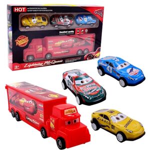 BuLKee Camion Voiture Jouet Transporteur De Voitures Mini Voitures en Métal Transporteur Camion Vec Rampe Et Remorque Pouvant Enfant Mini Véhicules pour 3-12 Ans Garçons Filles Enfants 4pcs - Publicité