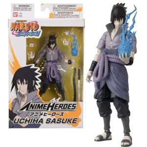 Bandai Naruto Shippuden-Figurine Anime Heroes 17 cm-Sasuke Uchiwa, 36902, Multicolore - Publicité