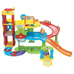 VTech Baby Flitzer Garage de stationnement Jouet interactif avec dépanneuse, Ascenseur, Toboggan, Station-Service et Bien Plus Encore pour Enfants de 1 à 5 Ans - Publicité