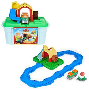 Mighty Express Gare de la Ferme + Train Fizz Playset Ferme Avec Locomotive de Fizz La Fermière Jouet Inspiré De La Série Aventures Animées À Rail-ville Jouet Enfant 3 Ans et + - Publicité