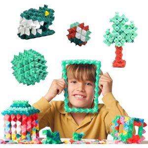 MAWEBLOCKS Jeux de Construction, Multicolore, Ensemble de Briques de Construction STEM, 200 pièces, Jouet Enfant 5 6 7 8 9 Ans et Plus, Cadeau pour Garçons et Filles (Forêt) - Publicité