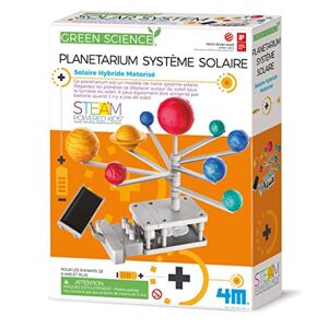 4M Kidzlabs Green Science/Solaire Hybride: Planetarium SYSTÈME Solaire MOTORISÉ / Emballage F R A N C A I S, 20,5x27,5x6cm, 5+ - Publicité