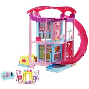 Barbie La Maison de Chelsea Coffret Modulable avec Maison de Poupée, Animaux, Piscine Plus de 15 Accessoires 50 cm Cadeau dès 3 Ans, HCK77 - Publicité