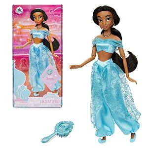 Disney Poupée pour Enfants Princesse Jasmine, Aladdin, 29 cm, avec Brosse à détails moulés, Jouet entièrement articulé Convient aux 3 Ans et Plus - Publicité