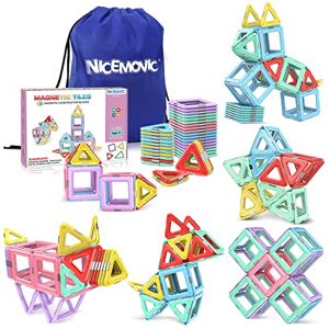 NICEMOVIC Jeu de Construction Magnétique, 36 Bloc de Construction, Aimanté Enfant Jouet Garcon et Fille 3 4 5 6 Ans, Jeux Educatif Montessori 3 Ans Cadeaux - Publicité