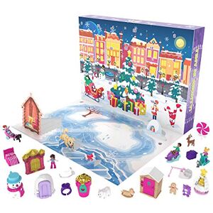 Polly Pocket Calendrier de l’Avent sur Le thème de la Magie de Noël avec 25 Surprises à découvrir, Jouet pour Enfant dès 4 Ans, GKL46 - Publicité