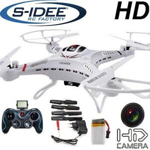 s-idee 01251 S183C Quadrirotor avec caméra HD et système gyroscopique 4,5 canaux 2,4 GHz. Publicité