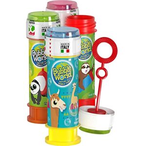 Dulcop Bulles World Animaux Bulles de Savon 60 ML 047002R Blanc Plastique Licence Officiel Jouet Enfant Jeu de Plein air À Partir de 3 Ans - Publicité