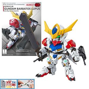 Bandai GUNPLA  Maquette Gunpla Gundam SD Gundam EX-Standard 014 Gundam BARBATOS Lupus Robot à Construire MK57798/ BAS5057798 - Publicité