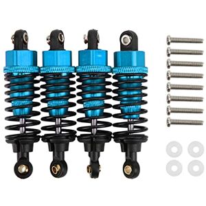 Yosoo Health Gear Lot de 4 Amortisseurs RC, Ensemble D'amortisseurs à Huile RC Réglables en Alliage D'aluminium pour Tamiya TT-01 TT-02 TA05 TL-01 TA03 MF-01X (Bleu) - Publicité