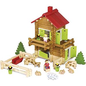 Jeujura 8034- Jeux de Construction-Le Chalet de la Montagne 175 Pieces - Publicité