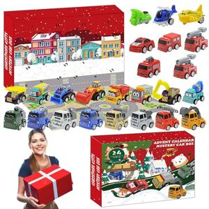 KSHSAA Calendrier de l'Avent 2023 pour enfant, 24 jours ToyTruck Car Calendriers de l'Avent 2 3 4 5 6 7 8 ans Garçons 2-8 ans Garçon Fille Cadeaux Jeux pour enfant Véhicules de construction Cadeaux de Noël - Publicité