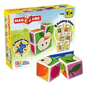 Geomag MagiCube 131 Fruit, Constructions Magnétiques et Jeux Educatifs, 4 Cubes Magnétiques - Publicité