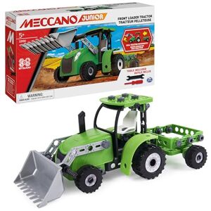 MECCANO TRACTEUR PELLETEUSE  JUNIOR Pelleteuse Agricole Et Remoque Articulées A Construire Jeu De Construction Avec 2 Outils Alternative Aux Ecrans Jouet Enfant 5 Ans Et + - Publicité