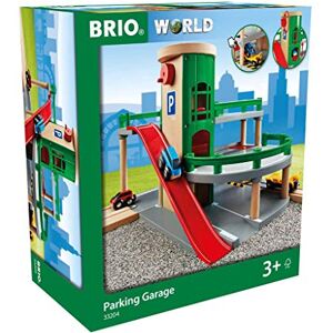 Brio World 33204 Garage Rail / Route Accessoire pour circuit de train en bois 3 niveaux Véhicules inclus Action de jeu sans pile Jouet pour garçons et filles dès 3 ans - Publicité