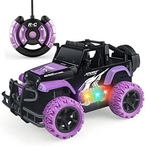 Tcvents Voitures télécommandées pour Filles Voiture télécommandée Jouets pour Enfants de 3, 4, 5 Ans Véhicules RC Jouets avec 3 lumières colorées pour Enfants de 5 à 7, 8 et 9 Ans - Publicité