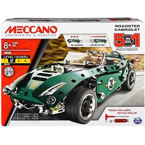 MECCANO Cabriolet Retro Friction 5 MODÈLES Coffret Inventions avec 174 Pièces, 1 Moteur Rétro Friction Et 2 Outils Jeu de Construction 6040176 Jouet Enfant 8 Ans et + - Publicité