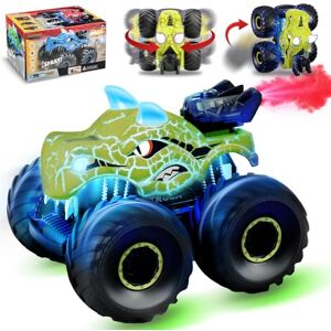 MOJINO Voiture Télécommandée Tout Terrain Enfant 360 Degrés, Voiture RC Radiocommandée pour Les Garcon Fille de 3 4 5 6 7 8 Ans, Idéal Dinosaures Jouet Garcon Cadeau Enfant Auto, Vert - Publicité