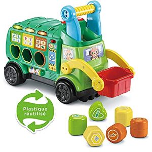 VTech – Maxi Camion Poubelle Recyclo'formes, Jouet Porteur en Plastique Réutilisé– 18 Mois/3 Ans – Version FR - Publicité