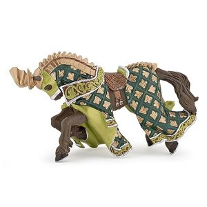 Papo - Cheval du Maître des Armes cimier Dragon Le Monde Medieval Animaux Figurine, 39923 - Publicité